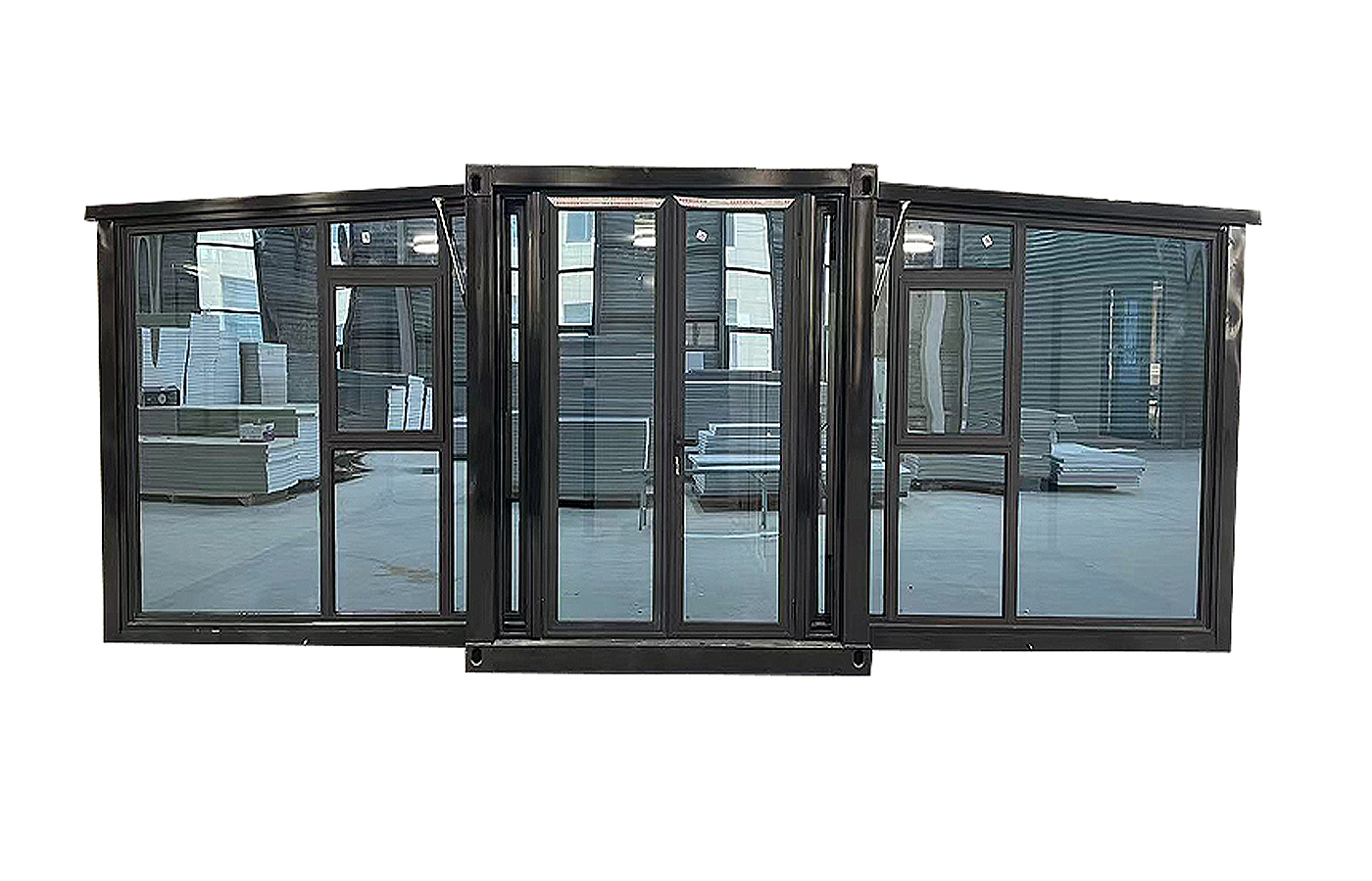 40 stôp vysoko luxusný prispôsobený 30 stôp roztiahnuteľný kontajner s kovovým vonkajším klinovým plechom 40 stôp vysoko luxusný prispôsobený 30 stôp roztiahnuteľný kontajner s kovovým vonkajším klinovým plechom