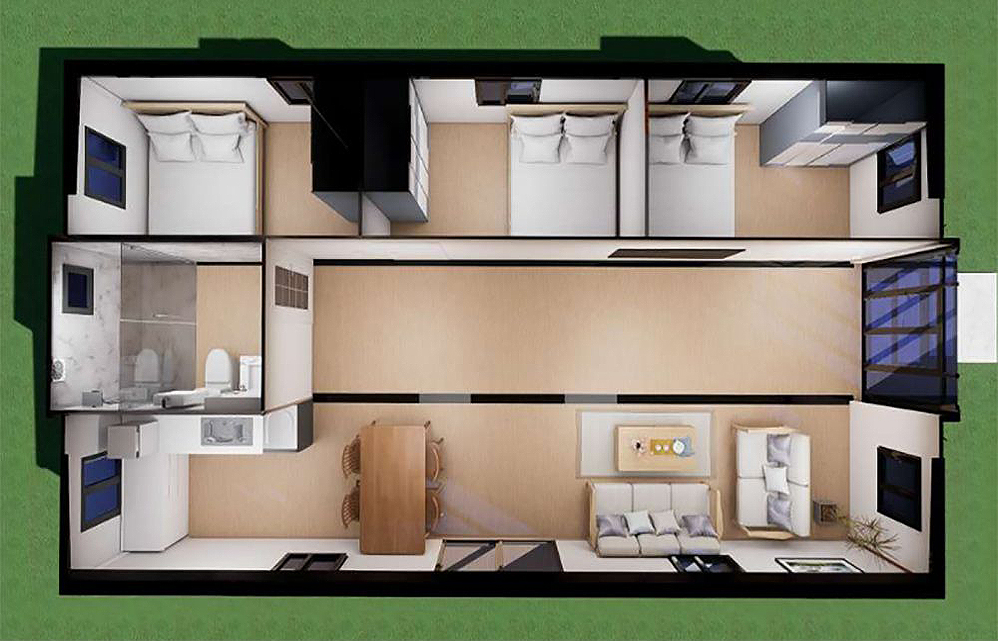 40 stôp vysoko luxusný prispôsobený 30 stôp roztiahnuteľný kontajner s kovovým vonkajším klinovým plechom 40 stôp vysoko luxusný prispôsobený 30 stôp roztiahnuteľný kontajner s kovovým vonkajším klinovým plechom