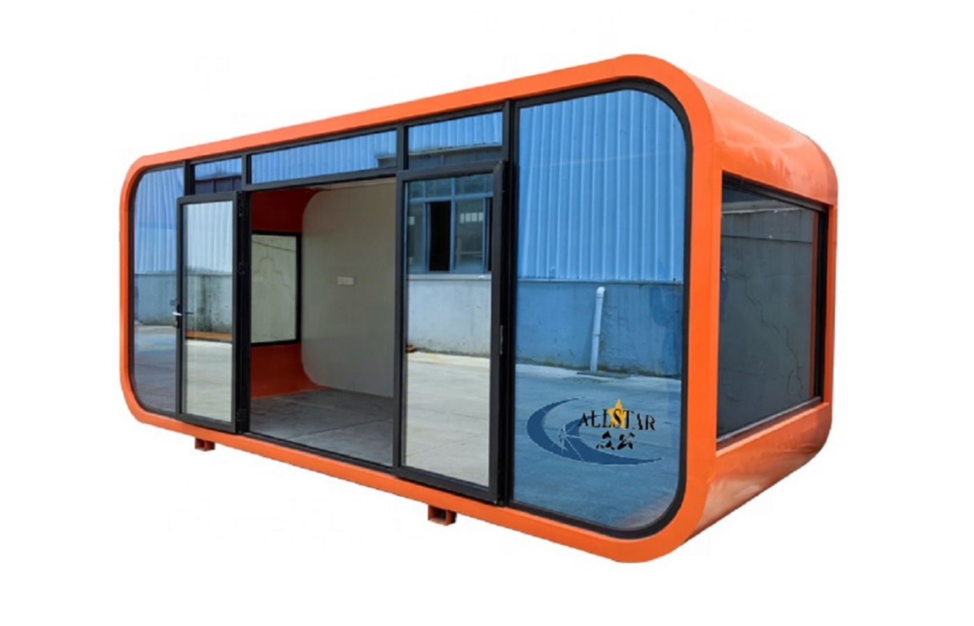 20-metrový moderný prispôsobený Apple Container House Vysoko luxusný dom priamo doma