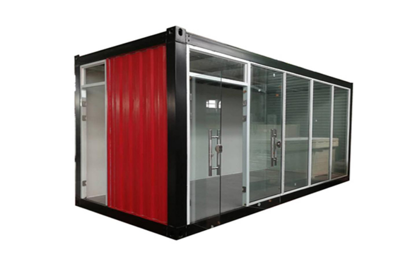 Customized 30ft Corrugated Container House With Floor-to-ceiling Window